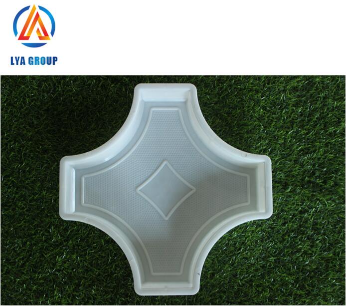 zigzag paving stone mold pvc interlocking concrete paver plastic mould