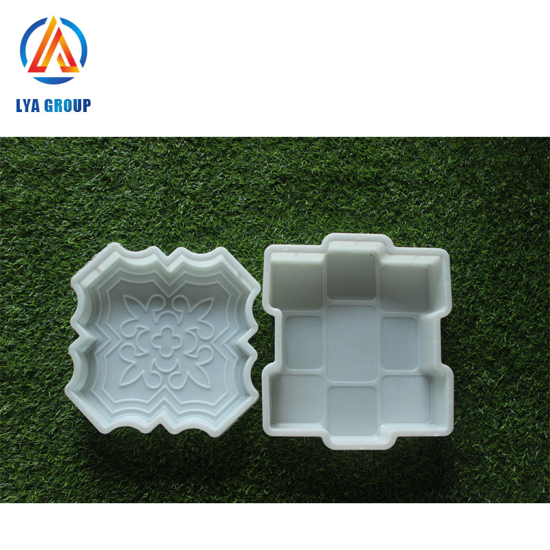 Paver block rubber mould plastic paving pavement molds maker for concrete